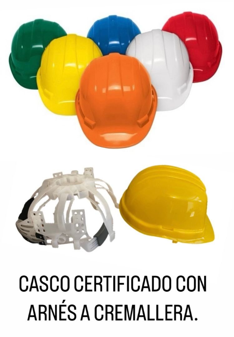 CASCO CON ARNES A CREMALLERA 