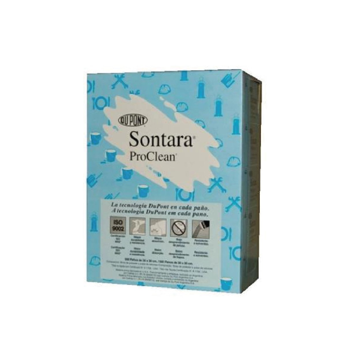 PAÑO SONTARA (CAJA X 500) 30 X 30 CELESTE D14562696